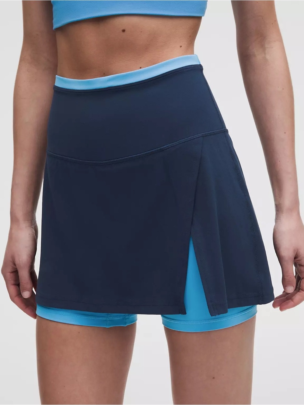 Lululemon Align Side-Slit Skirt Trim Club Blue/Ocean Wave